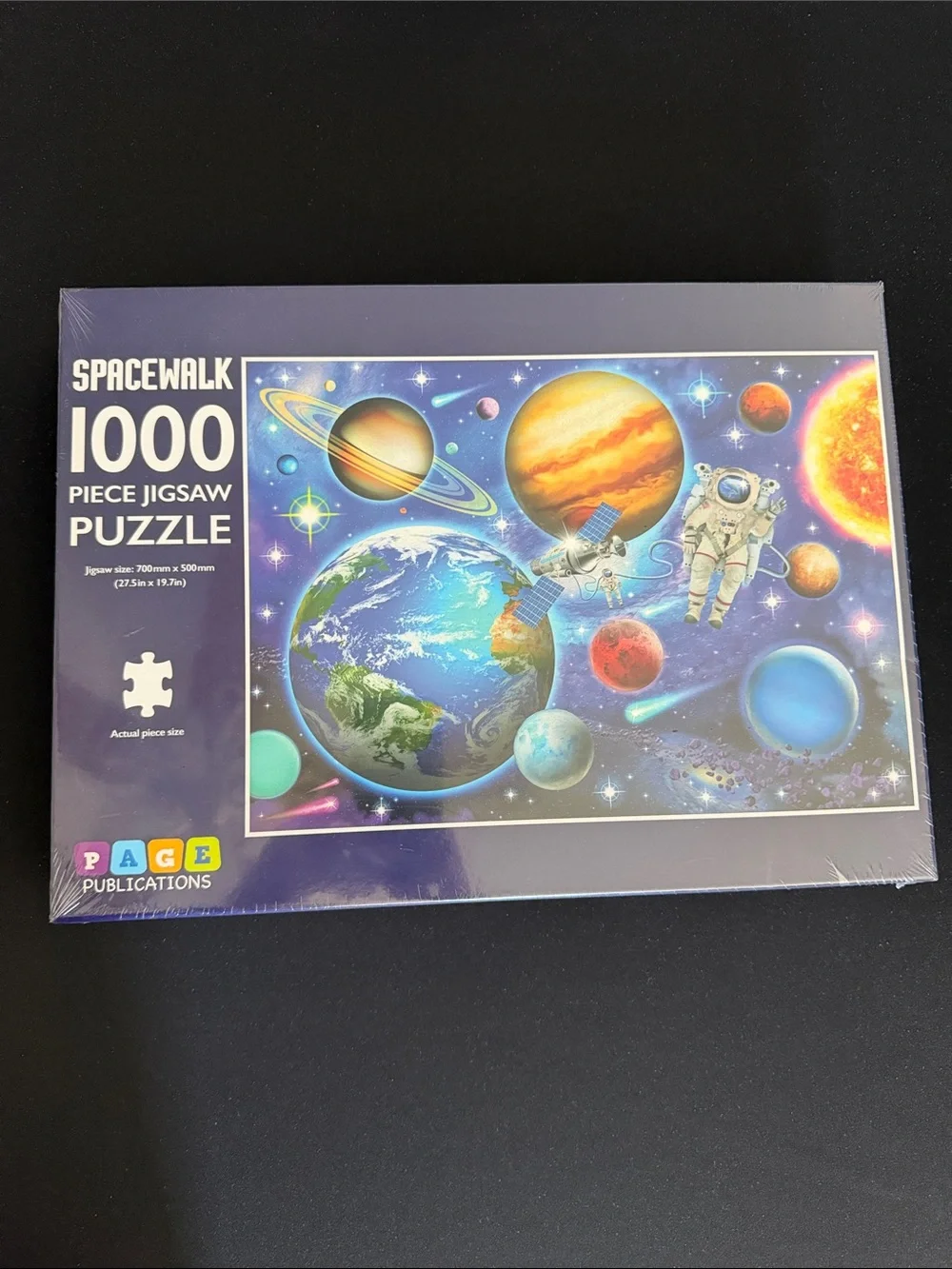 Spacewalk 1000-Piece Jigsaw Puzzle - Purple Space Scene by